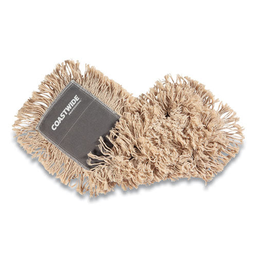 Cut-end Dust Mop Head, Cotton, 18 X 5, White - Image 1