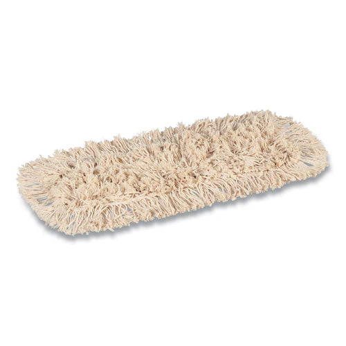 Cut-end Dust Mop Head, Cotton, 18 X 5, White - Image 2