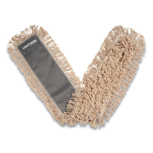 Cut-end Dust Mop Head, Cotton, 48 X 5, White - Image 1