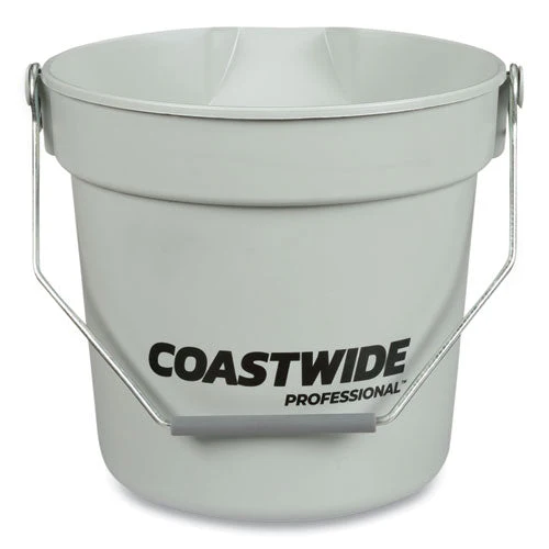 Plastic Bucket, 10 Qt, Gray - Image 1