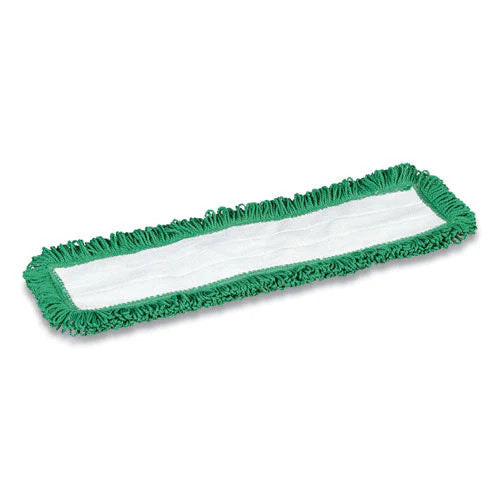 Looped-end Dust Mop Head, Microfiber, 24 X 5, Green - Image 2