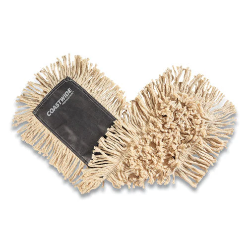 Cut-end Dust Mop Head, Economy, Cotton, 24 X 5, White - Image 1