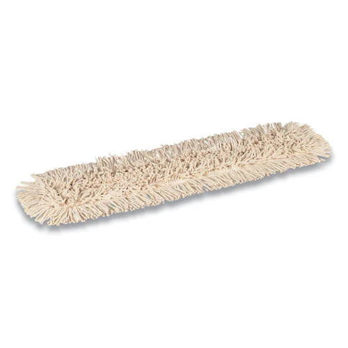 Cut-end Dust Mop Head, Economy, Cotton, 36 X 5, White - Image 2