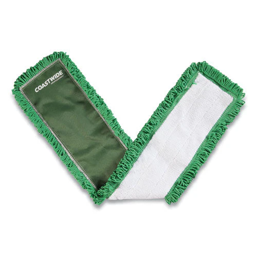 Looped-end Dust Mop Head, Microfiber, 36 X 5, Green - Image 1