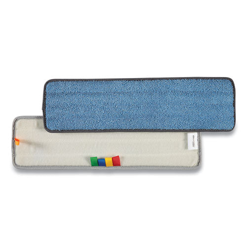 Microfiber Wet Mop Pad, Economy, 5 X 18, Blue - Image 1
