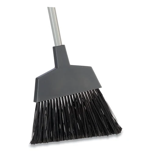 Polypropylene Bristle Angled Broom, 53" Handle, Gray - Image 1