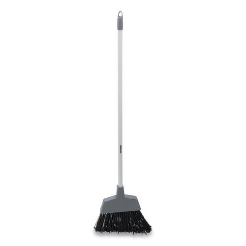 Polypropylene Bristle Angled Broom, 53" Handle, Gray - Image 2