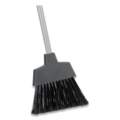 Polypropylene Bristle Angled Broom, 51" Handle, Gray - Image 1