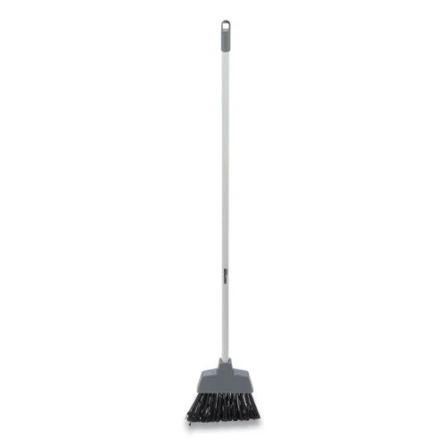 Polypropylene Bristle Angled Broom, 51" Handle, Gray - Image 2