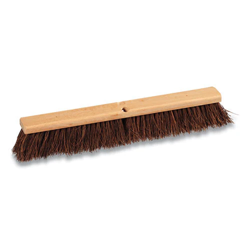 Palmyra Push Broom Head, Brown Bristles, 24" Brush - Image 1