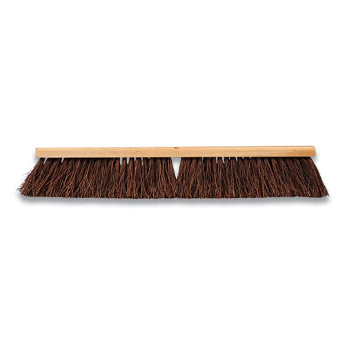 Palmyra Push Broom Head, Brown Bristles, 24" Brush - Image 2