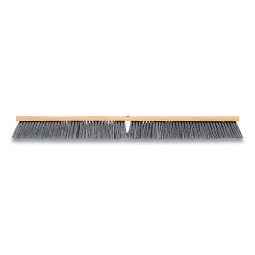 Polypropylene Push Broom Head, Gray Bristles, 36" Brush - Image 1