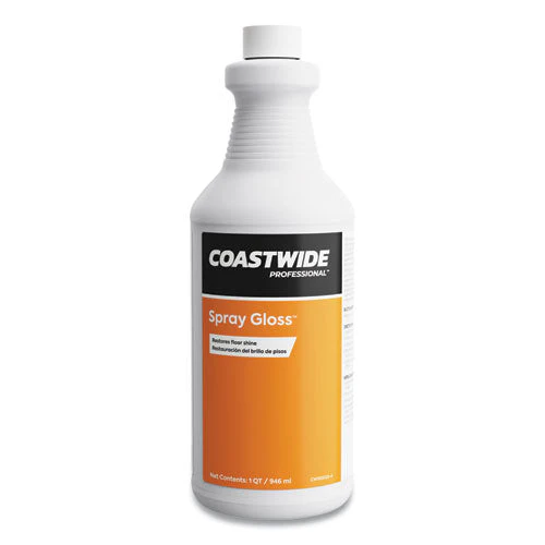 Spray Gloss Floor Finish And Sealer, Peach Scent, 0.95 L Bottle, 6/carton - Image 1