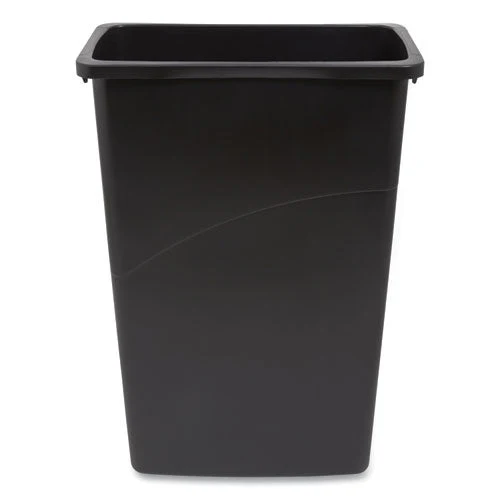 Slim Open Top Trash Can, 23 Gal, Plastic, Black - Image 2