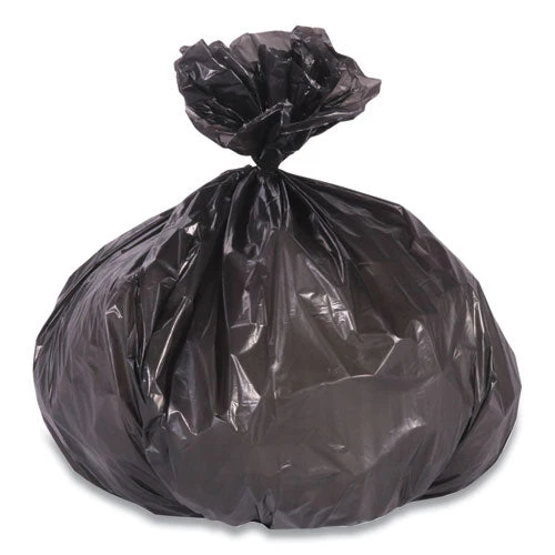 Linear Low-density Can Liners, 16 Gal, 1 Mil, 24" X 31", Black, 250/carton - Image 1
