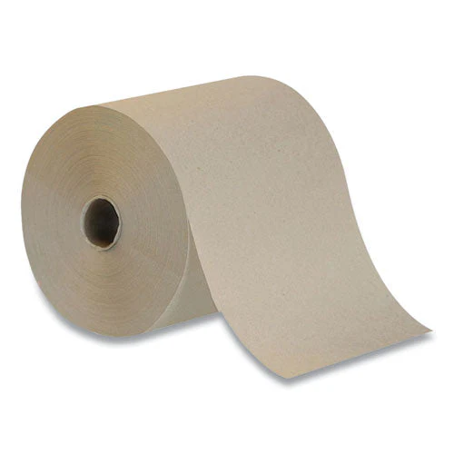 Hardwound Paper Towels, 1-ply, 7.87" X 800 Ft, Natural, 6 Rolls/carton - Image 1