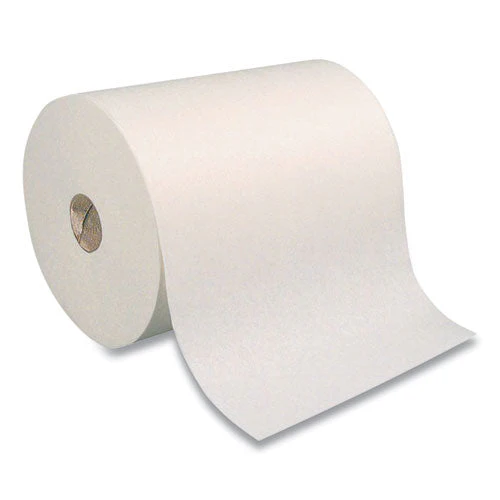 Hardwound Paper Towels, 1-ply, 7.87 X 350 Ft, White, 12 Rolls/carton - Image 1