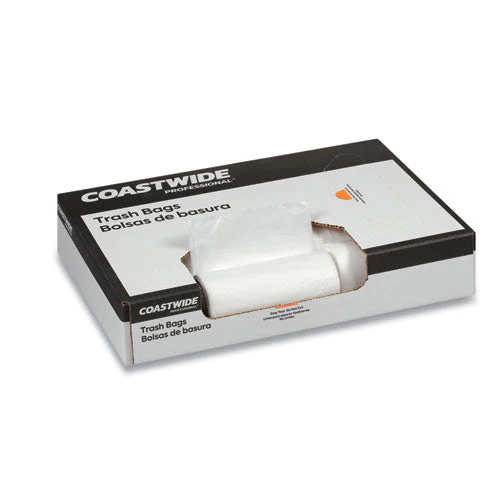 Accufit Linear Low-density Can Liners, 55 Gal, 1.3 Mil, 40" X 53", Clear, 20 Bags/roll, 5 Rolls/carton - Image 3