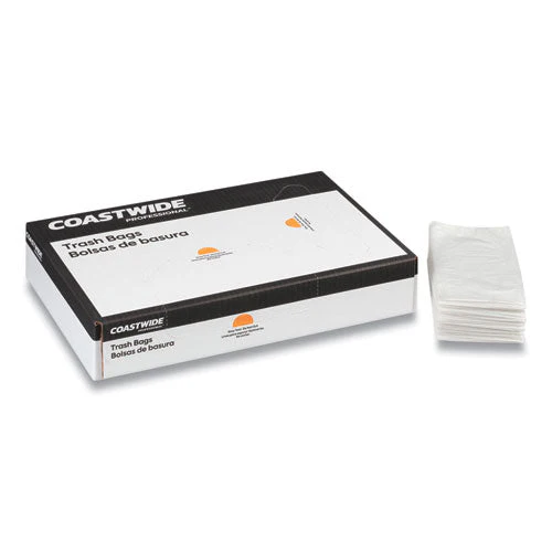 Linear Low-density Can Liners, 4 Gal, 0.35 Mil, 17" X 17", Clear, 1000/carton - Image 2