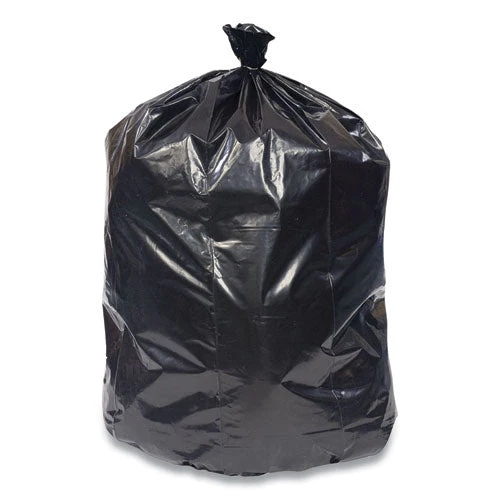 Reprocessed Resin Can Liners, 60 Gal, 1.3 Mil, 38" X 58", Black, 100/carton - Image 3