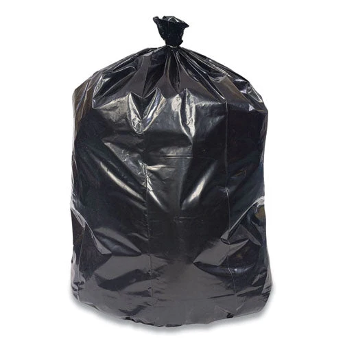 Reprocessed Resin Can Liners, 45 Gal, 1.3 Mil, 40" X 46", Black, 100/carton - Image 3