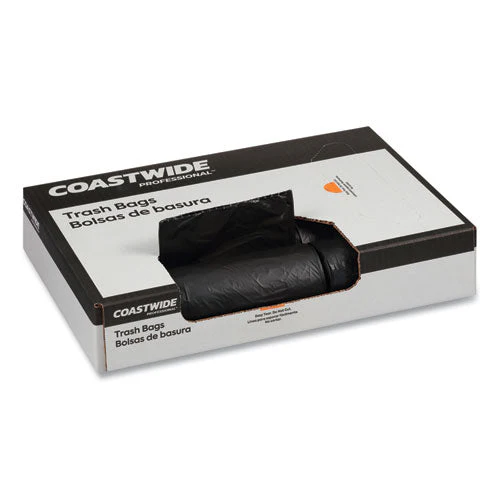 Accufit Linear Low-density Can Liners, 55 Gal, 1.3 Mil, 40" X 53", Black, 20 Bags/roll, 5 Rolls/carton - Image 2