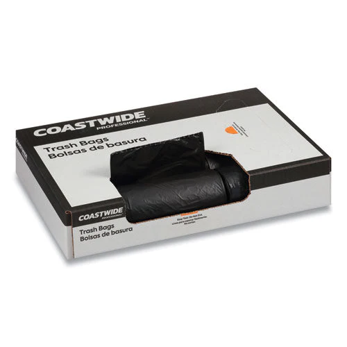 Accufit Linear Low-density Can Liners, 23 Gal, 0.9 Mil, 28" X 45", Black, 25 Bags/roll, 8 Rolls/carton - Image 3