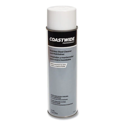 Stainless Steel Cleaner And Maintainer, Fresh And Clean, 16 Oz Aerosol Spray, 6/carton - Image 2