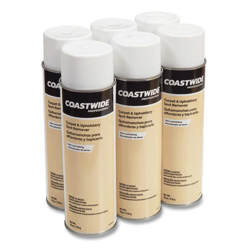Carpet And Upholstery Spot Remover, Fresh Linen Scent, 18 Oz Aerosol Spray, 6/carton - Image 1
