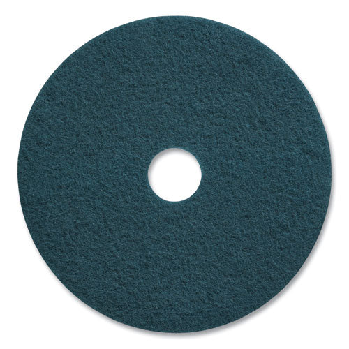 Cleaning Floor Pads, 20" Diameter, Blue, 5/carton - Image 1