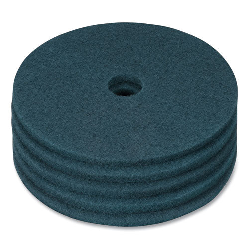 Cleaning Floor Pads, 20" Diameter, Blue, 5/carton - Image 2