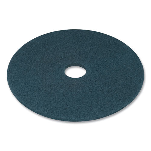 Cleaning Floor Pads, 20" Diameter, Blue, 5/carton - Image 3
