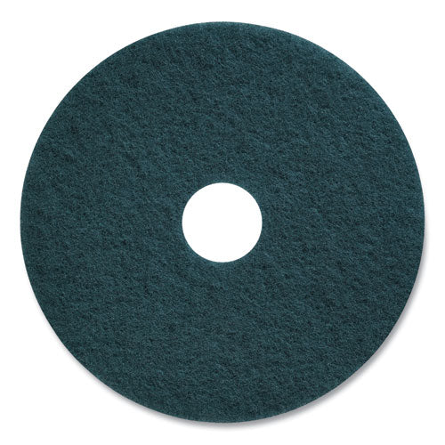 Cleaning Floor Pads, 17" Diameter, Blue, 5/carton - Image 1
