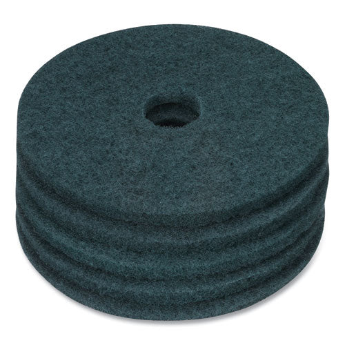 Cleaning Floor Pads, 17" Diameter, Blue, 5/carton - Image 3
