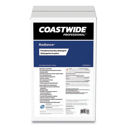Radiance Powdered Laundry Detergent, Citrus Violet Scent, 50 Lb Box - Image 1