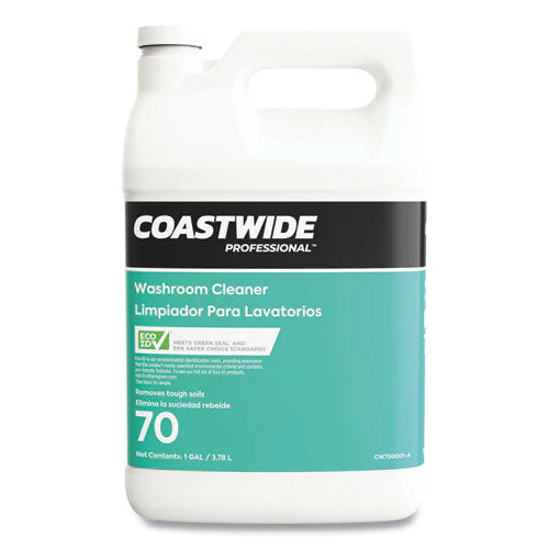 Washroom Cleaner 70 Eco-id Concentrate, Fresh Citrus Scent, 3.78 L Bottle, 4/carton - Image 1