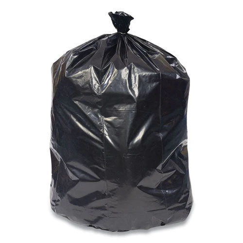 Linear Low-density Can Liners, 30 Gal, 0.45 Mil, 30" X 36", Black, 250/carton - Image 1