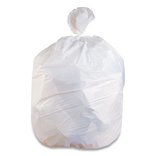 Linear Low-density Can Liners, 33 Gal, 0.74 Mil, 33" X 39", White, 150/carton - Image 1