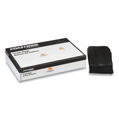 Linear Low-density Can Liners, 56 Gal, 0.95 Mil, 43" X 48", Black, 100/carton - Image 2