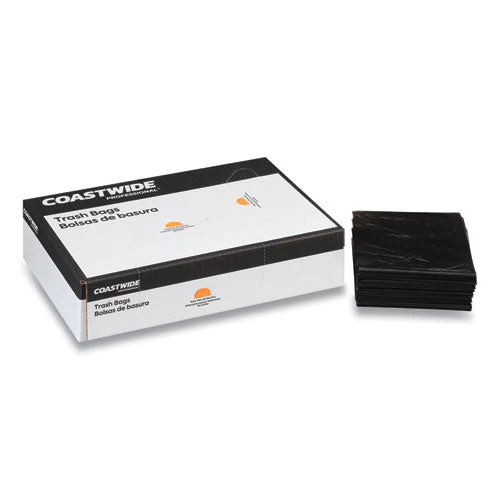 Reprocessed Resin Can Liners, 56 Gal, 1.8 Mil, 43" X 47", Black, 100/carton - Image 2