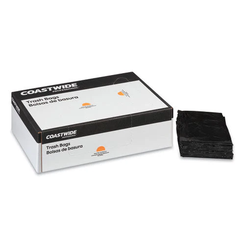 Reprocessed Resin Can Liners, 60 Gal, 1.8 Mil, 38" X 58", Black, 100/carton - Image 2