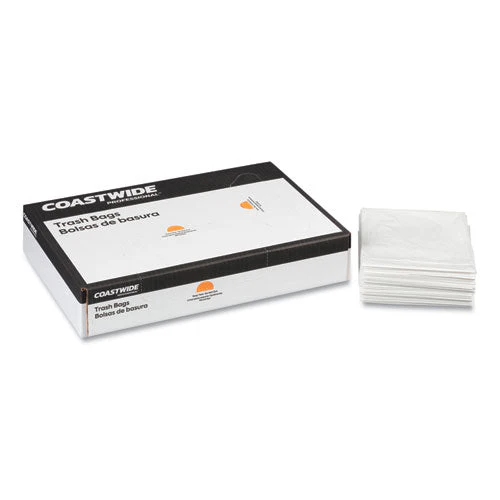 Linear Low-density Can Liners, 20 To 30 Gal, 0.9 Mil, 30" X 36", White, 200/carton - Image 1