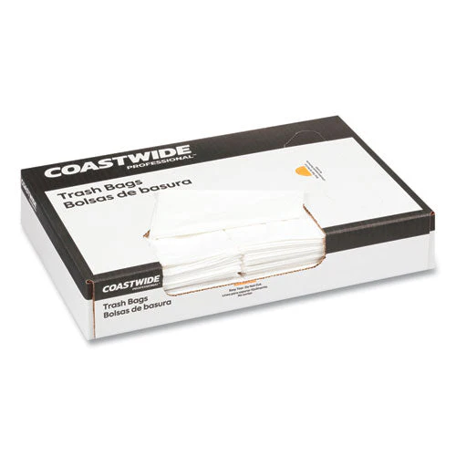Linear Low-density Can Liners, 20 To 30 Gal, 0.9 Mil, 30" X 36", White, 200/carton - Image 3
