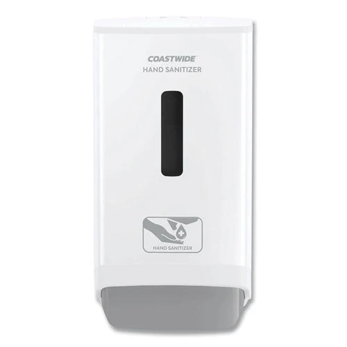 J-series Wall-mounted Manual Hand Sanitizer Dispenser, 1,200 Ml, 6.12 X 4.11 X 11.5, White - Image 1