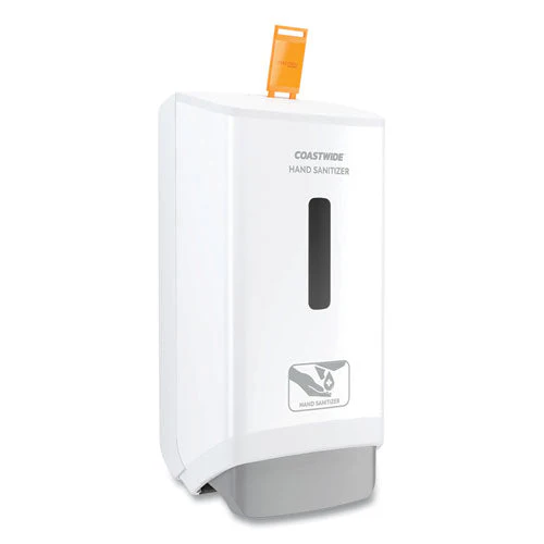J-series Wall-mounted Manual Hand Sanitizer Dispenser, 1,200 Ml, 6.12 X 4.11 X 11.5, White - Image 2