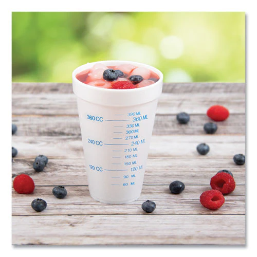 Graduated Foam Medical Cups, 16 Oz, White, 25/pack, 40 Packs/carton - Image 3