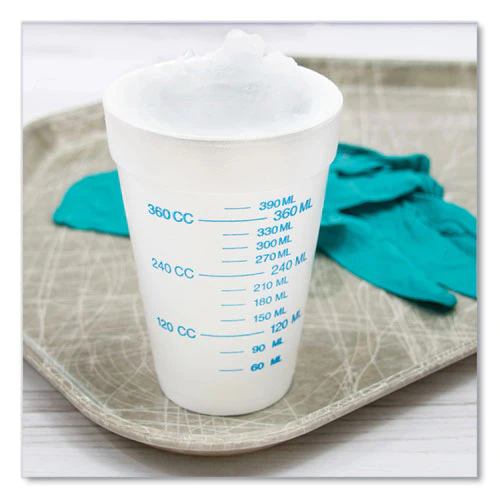 Graduated Foam Medical Cups, 16 Oz, White, 25/pack, 40 Packs/carton - Image 2