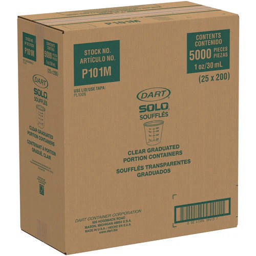 Polystyrene Graduated Medical And Dental Cups, 1 Oz, Clear, Graduated, 5,000/carton - Image 3