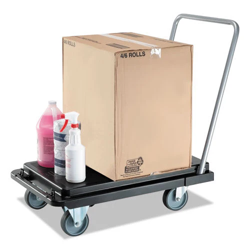 Heavy-duty Platform Cart, 300 Lb Capacity, 21 X 32.5 X 37.5, Black - Image 3
