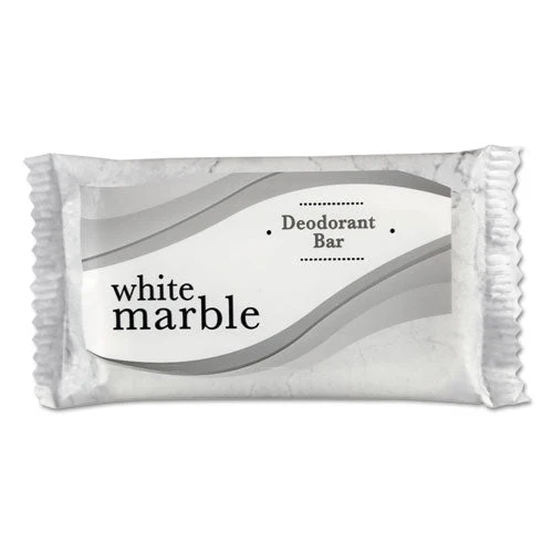 Amenities Deodorant Soap, Pleasant Scent, # 3/4 Individually Wrapped Bar, 1,000/carton - Image 1